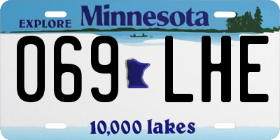 MN license plate 069LHE
