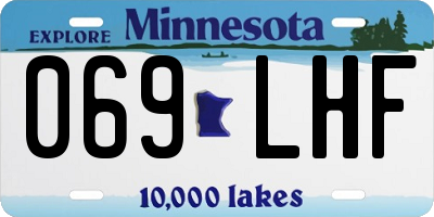 MN license plate 069LHF