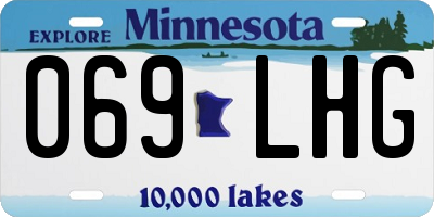 MN license plate 069LHG