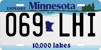 MN license plate 069LHI