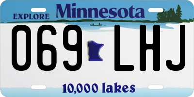 MN license plate 069LHJ