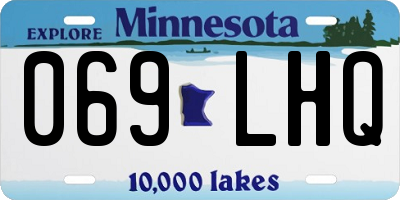 MN license plate 069LHQ