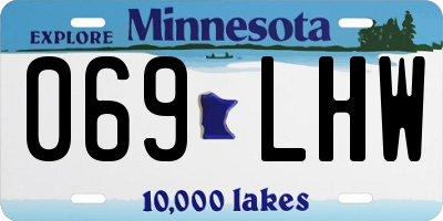 MN license plate 069LHW