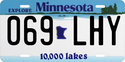 MN license plate 069LHY