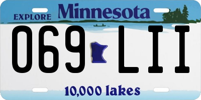 MN license plate 069LII