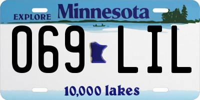 MN license plate 069LIL