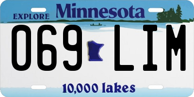 MN license plate 069LIM