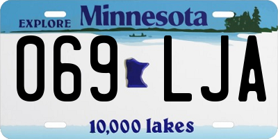 MN license plate 069LJA