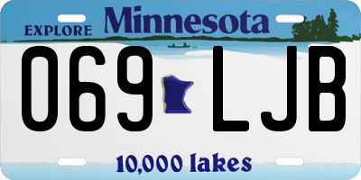 MN license plate 069LJB