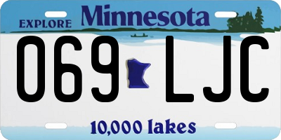 MN license plate 069LJC