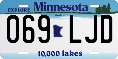 MN license plate 069LJD