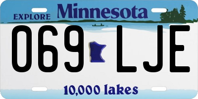 MN license plate 069LJE