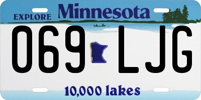 MN license plate 069LJG