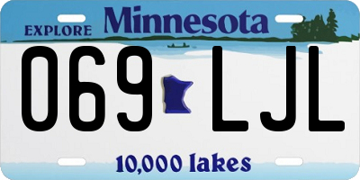 MN license plate 069LJL