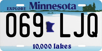 MN license plate 069LJQ