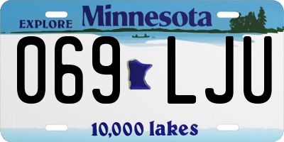 MN license plate 069LJU