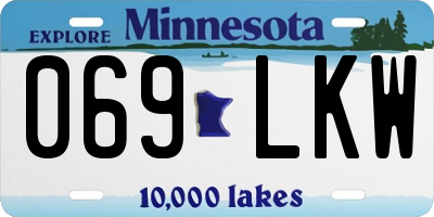 MN license plate 069LKW