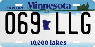 MN license plate 069LLG