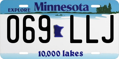 MN license plate 069LLJ