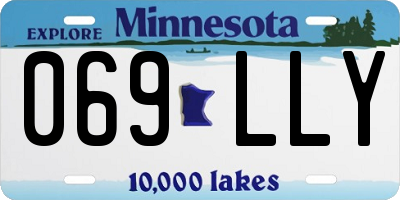 MN license plate 069LLY