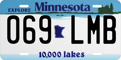 MN license plate 069LMB