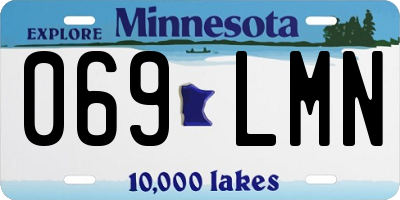 MN license plate 069LMN