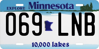 MN license plate 069LNB