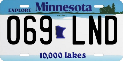 MN license plate 069LND
