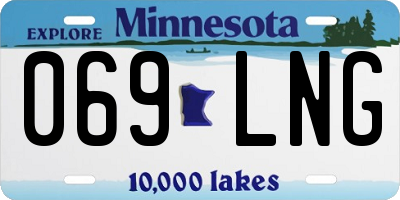 MN license plate 069LNG