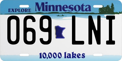 MN license plate 069LNI