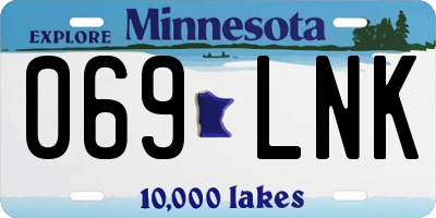 MN license plate 069LNK