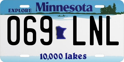 MN license plate 069LNL