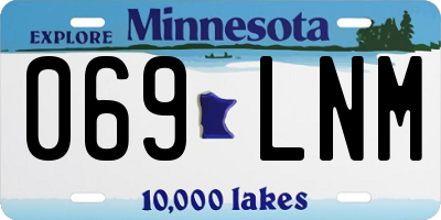 MN license plate 069LNM