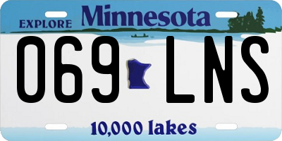 MN license plate 069LNS