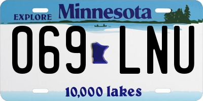 MN license plate 069LNU