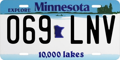 MN license plate 069LNV