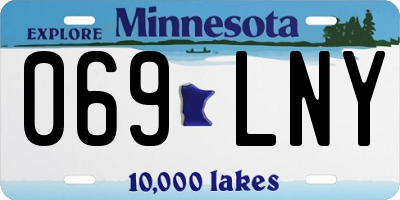 MN license plate 069LNY