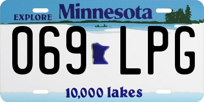 MN license plate 069LPG