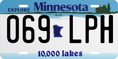 MN license plate 069LPH