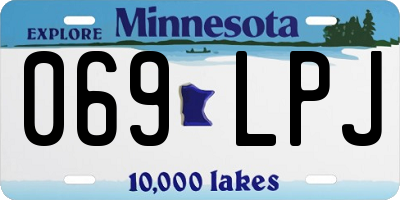MN license plate 069LPJ