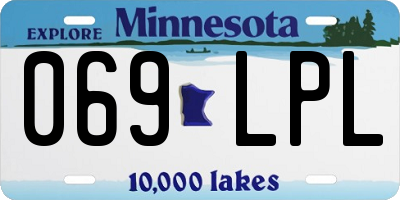 MN license plate 069LPL