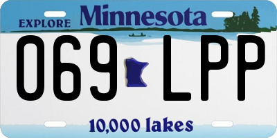 MN license plate 069LPP