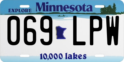 MN license plate 069LPW