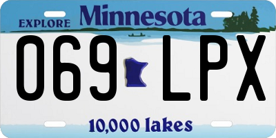MN license plate 069LPX