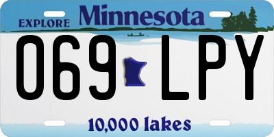 MN license plate 069LPY