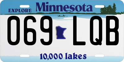 MN license plate 069LQB