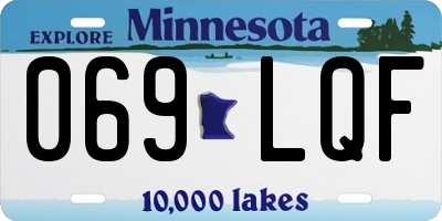 MN license plate 069LQF