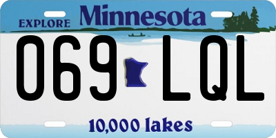 MN license plate 069LQL