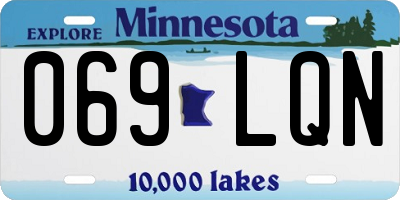 MN license plate 069LQN