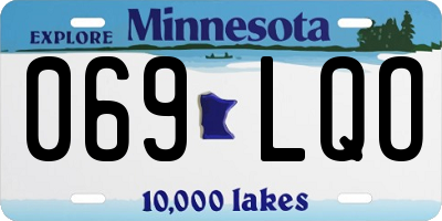 MN license plate 069LQO